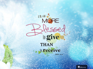 More Blessed Give Than Receive Ibibleverses Collection