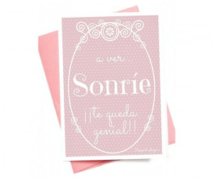 Printable Smile Quote Card. Smile sign card Spanish. Instant Download