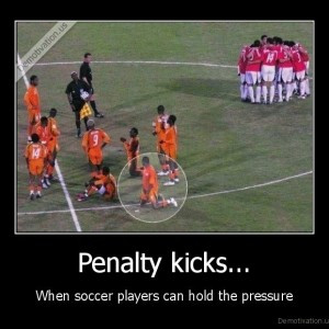 Penalty Kicks When Soccer Player Can Holkd The Pressure