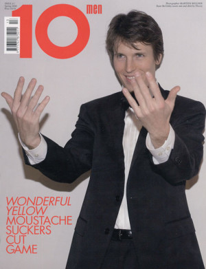 Ryan McGinley on the cover of 10 Men magazine, spring ‘08 issue