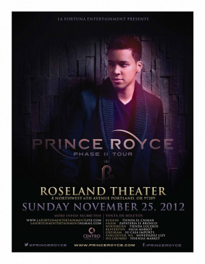 Prince Royce Phase II Tour
