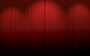 Download Red curtains wallpaper