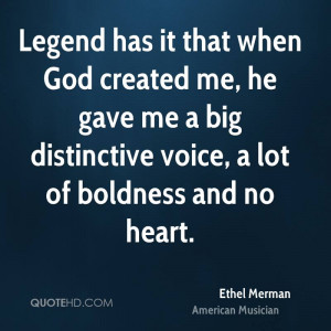 Legend has it that when God created me, he gave me a big distinctive ...