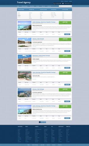 Travel Agency Website Template