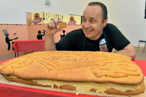 The Guinness World Records' record for the largest custard slice ...