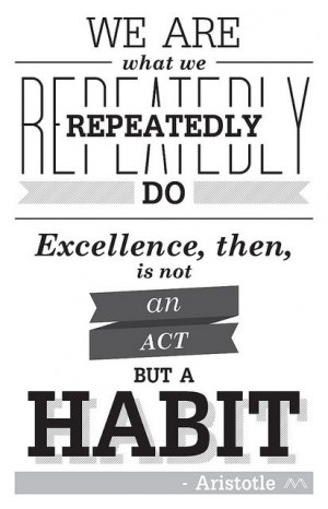 Excellence Is A Habit by Mattymatt Design, via Flickr