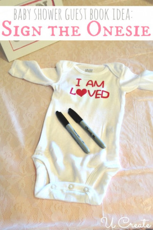 ... book with this adorable “Sign the Onesie” idea. I love when