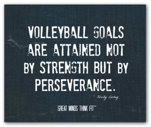 volleyball quote 009 volleyball goals are attained not by strength but ...