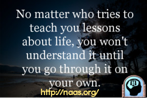 Quotes About Life Lessons Learned I learned the hard way.