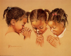 Three Girls Praying by McCabe, Pam