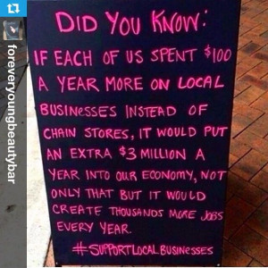 Support local business