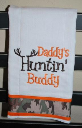Hunting Nursery | daddy’s hunting buddy burp cloths, camouflage ...