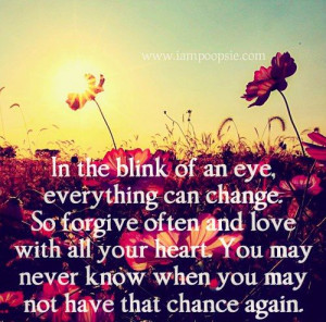 In the blink of an eye, everything can change | Poopsie