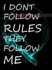 Don’t Follow Rules They Follow Me ~ Attitude Quote