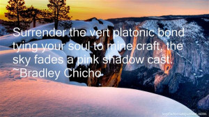 Favorite Bradley Chicho Quotes