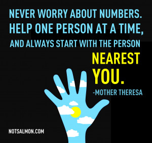 An Inspiring Quote From Mother Theresa....