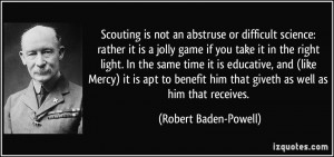 Scouting is not an abstruse or difficult science: rather it is a jolly ...