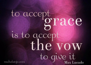Max Lucado quote included in the Grace Is For Giving series