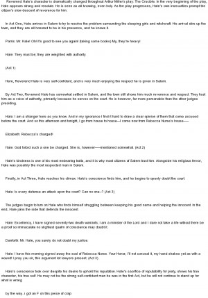 The Crucible Quotes Explained Act 3