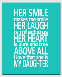 My Daughter - available in various colors - Kids Wall Art Nursery Art ...