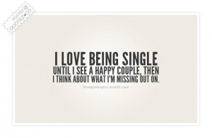 105902 I love being single quote Hate Being Single Quotes