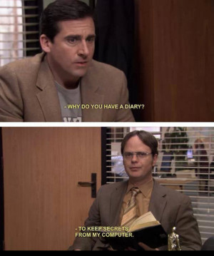 Dwight Schrute Doesn’t Trust Computers With Secrets On The Office