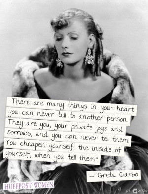 Greta Garbo quotes