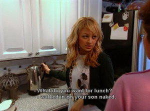 caption, funny, kitchen, naked, nicole richie, quote, reality, simple ...