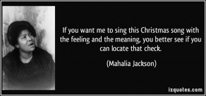 If you want me to sing this Christmas song with the feeling and the ...