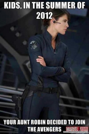 ... Robin decided to join the Avengers - 2012 funny Cobie Smulders pics