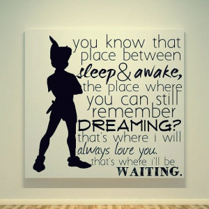 Peter Pan - Neverland - Quote - 20X20 Canvas Painting - JM Barrie ...