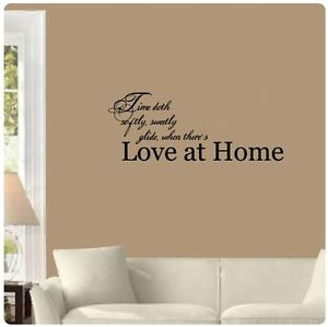 ... about LOVE AT HOME wall art decor vinyl sticker saying quote decal