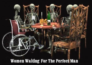 Women waiting for the perfect man.