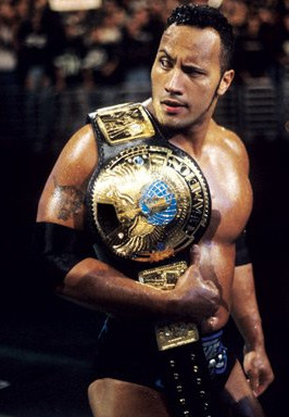 The Rock – The People’s Champion and his signature Eyebrow stare ...