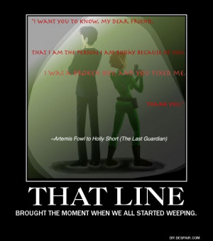 ... crying until the last paragraph artemis fowl the last guardian