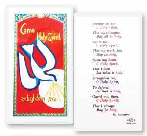 Confirmation Holy Spirit Breath Laminated Prayer Cards 25 Pack - Full ...