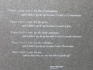 Famous Holocaust Quotes Holocaust memorial engraving