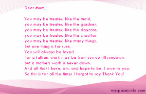 Mother's day Poems/Quotes
