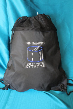 Drum Line Drawstring Bags with Cool Sayings by MissDiKreations, $20.00