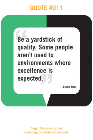 ... excellence is expected.