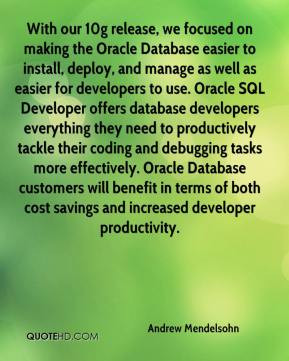 ... debugging tasks more effectively. Oracle Database customers will