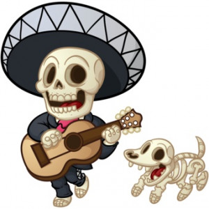 ... .com/music-designs/Mexican-Mariachi-Skeleton-with-Dog-TShirts Like