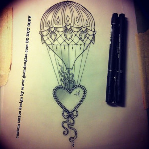 and a hot air balloon ☺ tomorrow for a forearm #tattoo #tattoos ...
