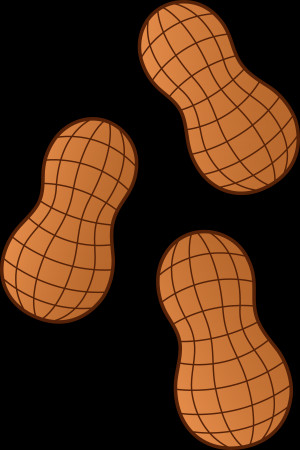 Three Peanuts - Free Clip Art