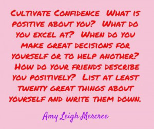 Cultivate Confidence Quote