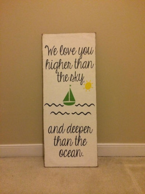 Nautical Themed nursery quote.
