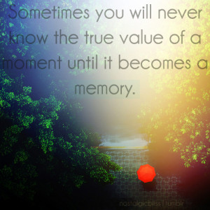 The Value Of A Moment