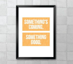 Something's Coming West Side Story Song Lyric Quote by LyricWall, $9 ...