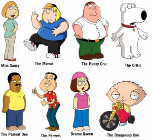 The Specialties of Family Guy members