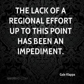 Gale Klappa - The lack of a regional effort up to this point has been ...